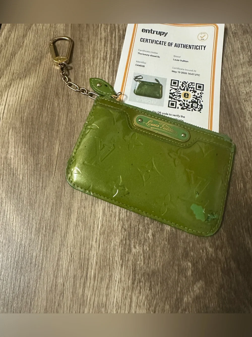 Louis Vuitton Monogram Vernis Pochette Clés